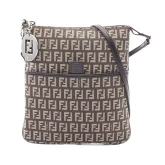 Fendi Pre-owned Cross Body Bags, female, Brown, Size: ONE SIZE Pre-owned Vintage Canvas Shoulder Bag