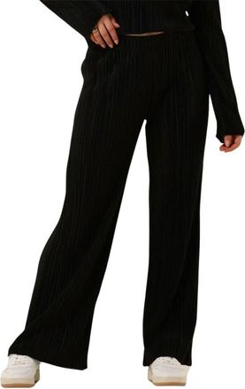Envii Zwarte Trendy Broek voor Vrouwen - Dames - Wijde Broeken - Zwart - S - Broeken