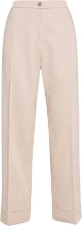 Elena Miro Pantalone - Dames - Vrijetijds broeken - Beige - M - Broeken