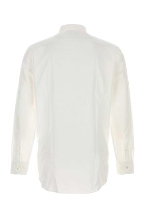 Etro Mens White Jacquard Shirt W0800 Exterior: Cotton Camicie