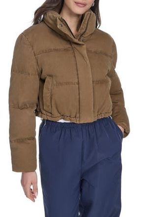 Levi's Quilted Cotton Puffer Jacket in Brown at Nordstrom Rack, Size Small