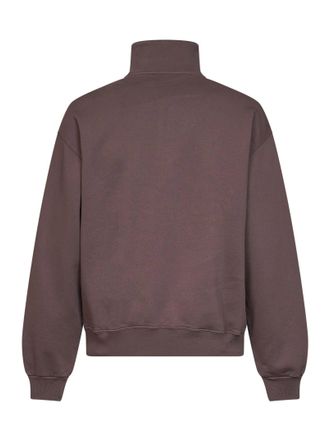 Jacquemus Half-Zip Cotton Sweatshirt - Brown
