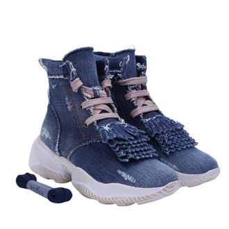 Hogan Interaction Denim High-Top Sneakers