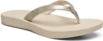 Sanuk Cosmic Shores Water Friendly Flip Flop in Platinum at Nordstrom, Size 10