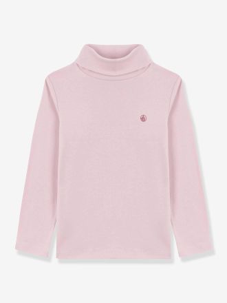 Petit Bateau Rollkragenpullover aus Baumwolle PETIT BATEAU, Kinder rosa