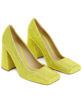 Bottega Veneta Gem-Embellished Square-Toe Leather Pump