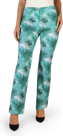 Fontana 2.0 Palmenprint Uitlopende Broek