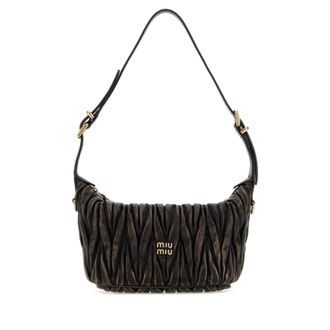 Miu Miu Dark Brown Leather Handbag