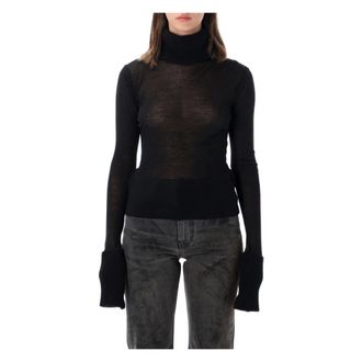 Our Legacy Jersey de Cuello Alto Inverso - Knitwear - Mujer - Negro - S