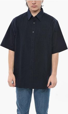 Givenchy Textured Cotton Shirt With Logo Pocket size 40