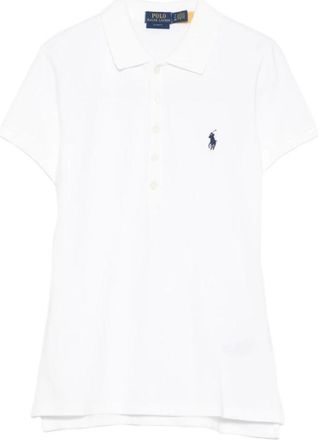 Polo Ralph Lauren Polo Shirts, female, White, Size: 2XL Embroidered Logo Polo