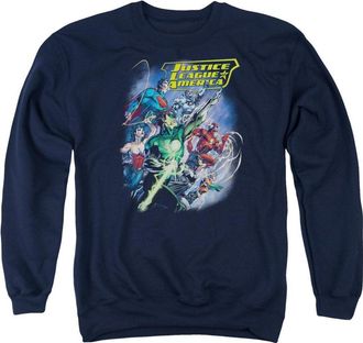 Gildan Justice League of America Onward Adult Crewneck Sweatshirt