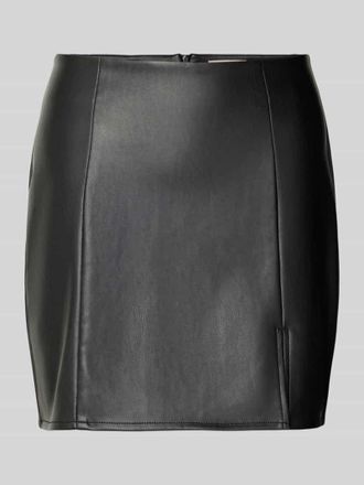 Only Mini-Rock in Lederoptik mit Schlitz Modell LENI in Black, Größe XL