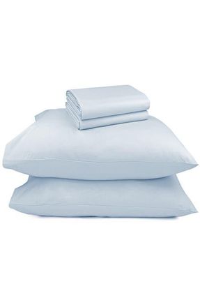 California Design Den Signature Comfort 100% Egyptian Cotton Breatheable Percale Sheet Set in Sky Blue at Nordstrom, Size Queen