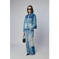 Ganni Vintage Patchwork Denim Jacket