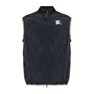 Burberry Vests, male, Black, Size: S Arrow Vest