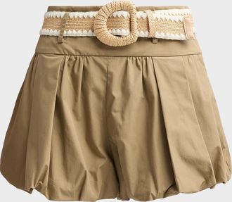 Cara Cara Ray Belted Bubble Shorts