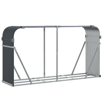 vidaXL Le&ntilde;ero De Acero Galvanizado Gris Antracita 180x45x100 Cm Vidaxl