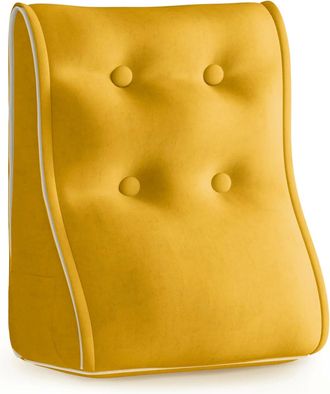 OEM Cuscino Ergonomico Modulare, Finto Velluto - Giallo Cuscino Ergonomico Modulare, Finto Velluto - Giallo 40 Cm