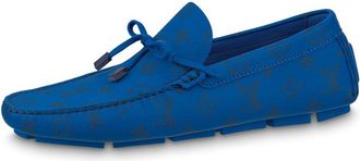 Louis Vuitton Driver Moccasin Shoes Blue Monogram 1AAQ02