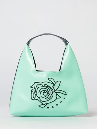 Marni Faux Leather Bag with Embroidered Flower
