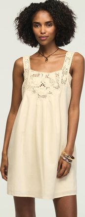 Lucky Brand Womens Crochet Shift Mini Dress