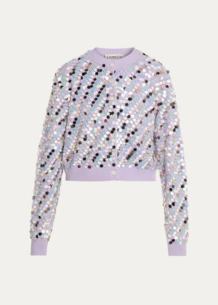 Zankov Thyso Merino Wool-Cashmere Crop Cardigan