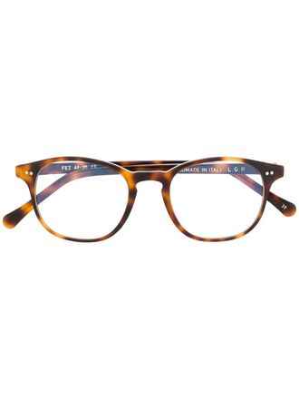 L.G.R wayfarer frame glasses - unisex - Acetate - 47 - Brown