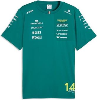 Puma x AMF1 Fernando Alonso Replica Performance Graphic T-Shirt in Green Lux at Nordstrom, Size Xx-Large