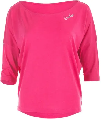 Winshape 3/4-Arm-Shirt WINSHAPE MCS001, Damen, Gr. XXL, pink (deep pink), 50% Modal, 50% Baumwolle, U-Boot-Ausschnitt, Shirts 3/4-Arm-Shirt, Ultra leicht