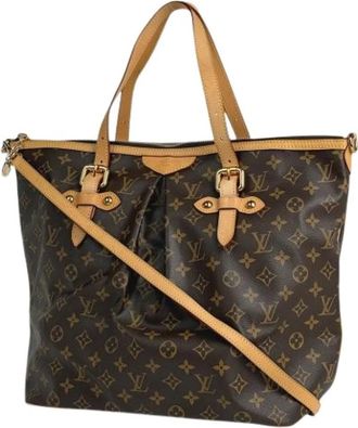 Louis Vuitton Tweedehands Canvas Louis Vuitton tassen - Dames - Vintage Shopper - Bruin - ONE Size - Vintage