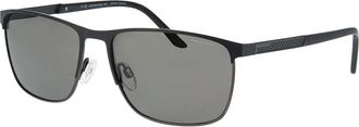 Jaguar 37374 Polarized 6100 Mens Sunglasses Black Size 60