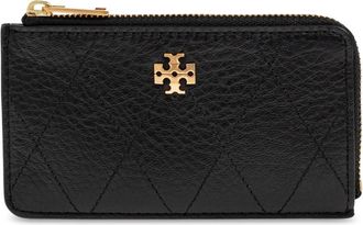 Tory Burch Accessoires, Dames, Zwart, ONE Size, Leer, Leren Kaarthouder