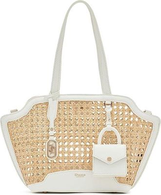 Dune London Dinidecided Womens Handbags White, Rattan