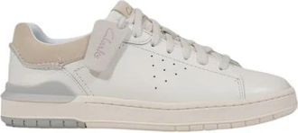 Clarks Courtlite 2 RUN 26181325 - Heren - Sneakers - Wit - 40 EU - Leer - Schoenen