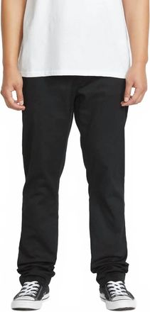 Volcom Frickin Slim Stretch Pants In Black