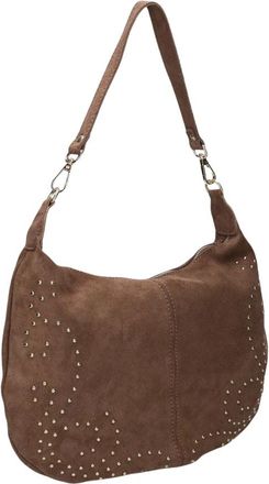 Notre-V Kirby Suede Schoudertas - Dames - Schoudertassen - Bruin - ONE Size - Su&egrave;de - Tassen