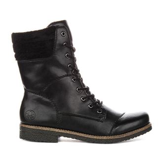 Rieker Lace-up Boots, female, Black, 7 UK, 73570-00 Warm Linned Lace Up Zip Boots
