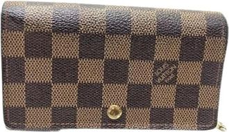 Louis Vuitton Pre-owned Wallets, female, Brown, Size: ONE SIZE Pre-owned Portefeuille Porte Monnaie Billets Tresor Damier Wallet