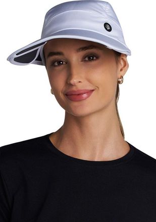 Coolibar Womens Olivia Convertible Visor, UPF 50+ Sun Protection in White at Nordstrom, Size Large/x-Large