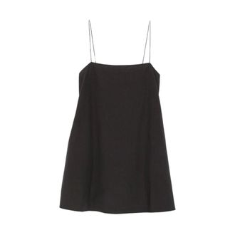 Matteau Square Cami Mini Dress - female - Matteau - Short Dresses - Black - S - Dresses