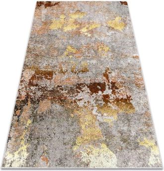 RugsX Rugsx - miro 51463.802 washing carpet Abstraction anti-slip - grey / gold multicolour 120x170 cm