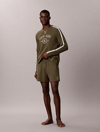 Calvin Klein Shorts De Estar Por Casa De Tejido Tipo Gofre Suave
