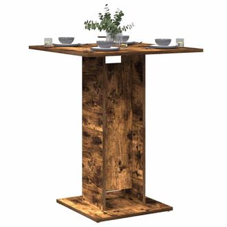 vidaXL Tavolo Da Bistrot Rovere Fumo 60x60x75cm In Legno Multistrato - Vidaxl