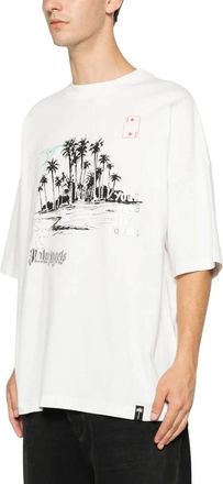 Palm Angels Uomo, Top, Bianco, XS, new