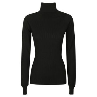 Moncler Turtlenecks - female - Moncler - Turtlenecks - Black - L - Knitwear