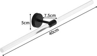 OEM Toallero De 40 Cm (16 Pulgadas), Barra Para Toallas De Acr&iacute;lico Transparente Con Acero Inoxidable