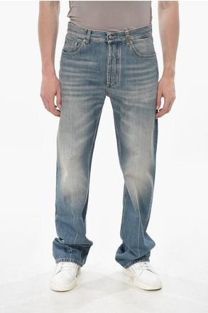 Alexander McQueen Straight-Leg Jeans with Metal Skull Detail 23cm size 50