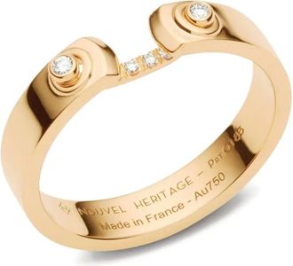Nouvel Heritage 18K yellow gold Business Meeting Mood diamond ring