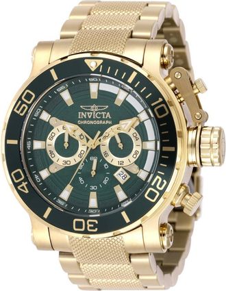Invicta Coalition Forces 50230 Herenhorloge - Quartz Uurwerk - Roestvrij Staal met Groene Wijzerplaat - 52 mm
